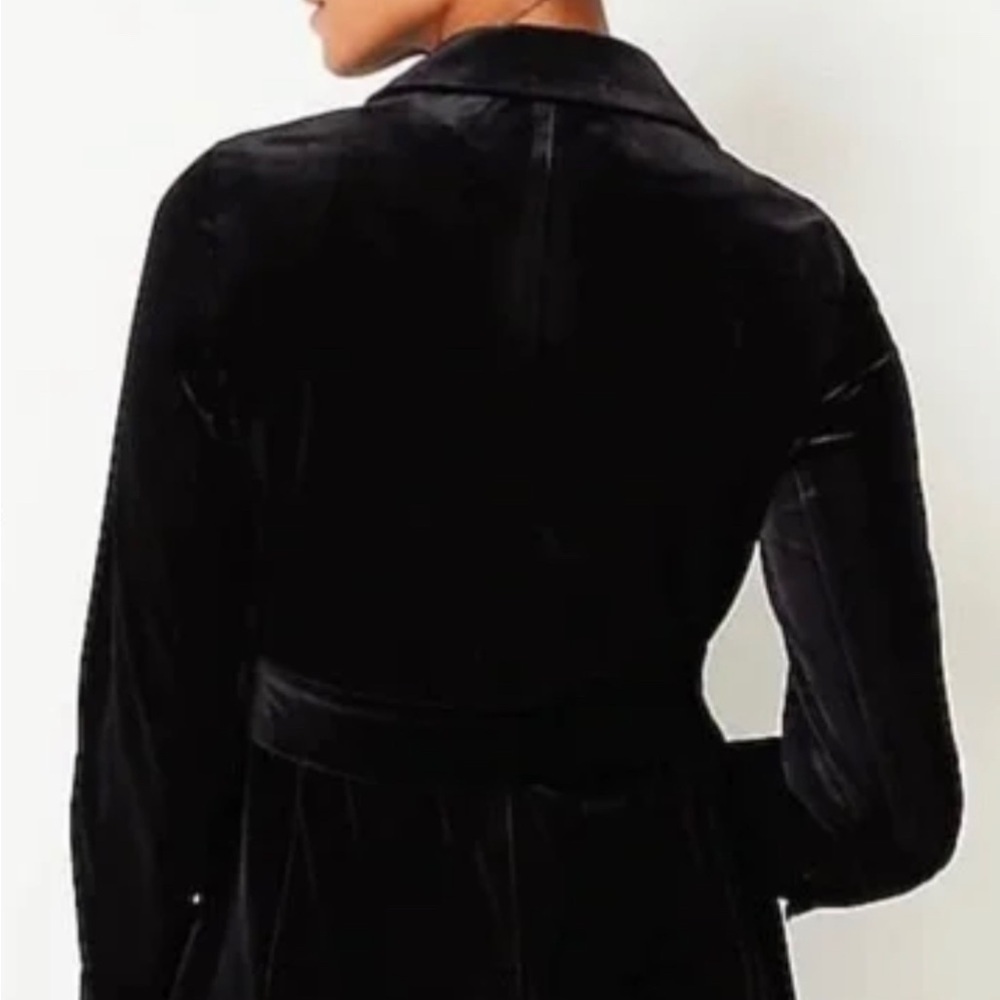 J Jill Black Velvet Women's Blazer Jacket Size Small NEW - Picture 2 of 5